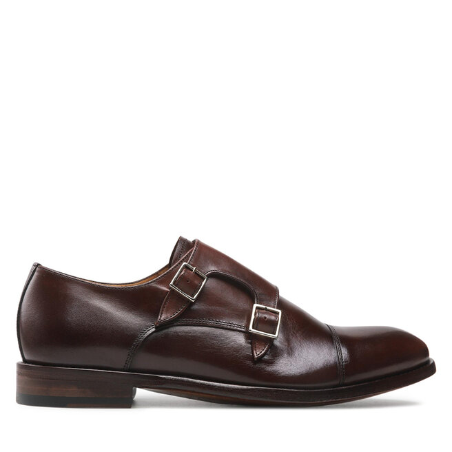 Półbuty Lord Premium Double Monks 5502 Brązowy - męskie