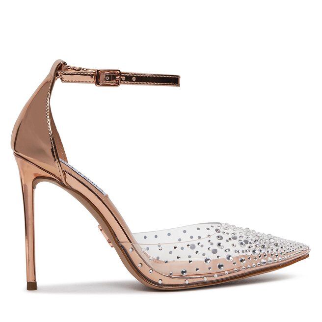 Szpilki Steve Madden Ravaged Sandal SM11002564 - Różowy