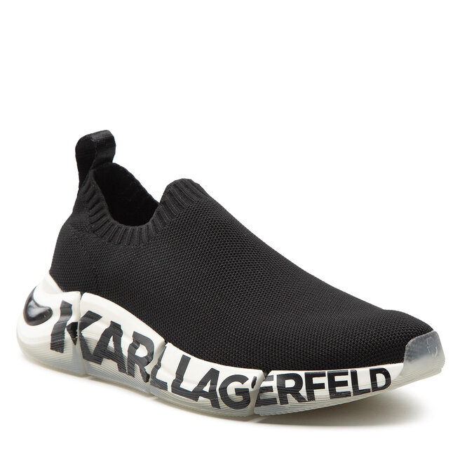 Sneakers KARL LAGERFELD KL63213 Black Knit Textile Black imagine noua
