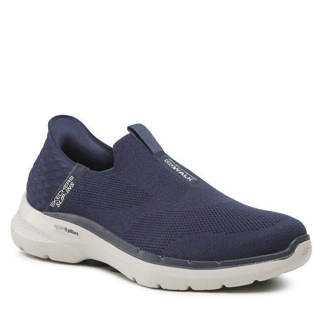 Navy skechers go walk best sale