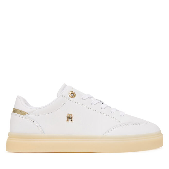 Sneakersy Tommy Hilfiger Chic Elevated FW0FW09400 Biały - kobiece
