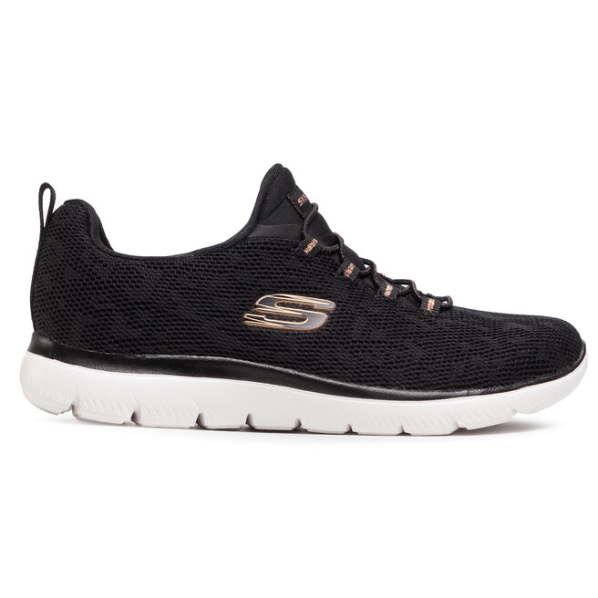 Skechers Boty Skechers Leopard Spot 149037/BKRG Black/Rose Gold
