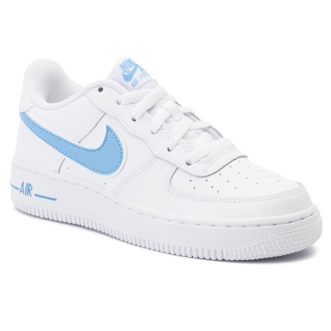 Buty Nike Air Force 1 3 Gs AV6252 102 White University Blue