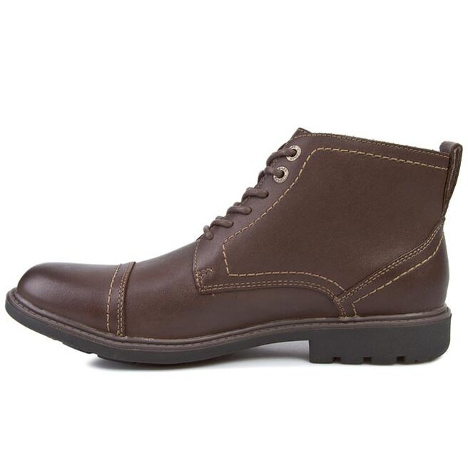 Trzewiki Clarks Sumner Heath 261022597 Brown Leather eobuwie .pl