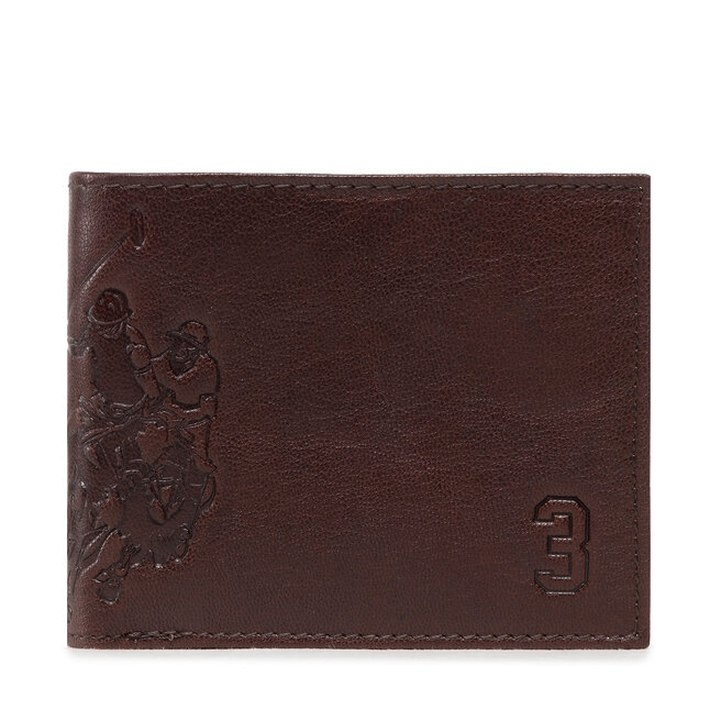 U.S. Polo Assn. Portafoglio grande da uomo U.S. Polo Assn. Es.H AIUEX2358MHA511 Dark Brown