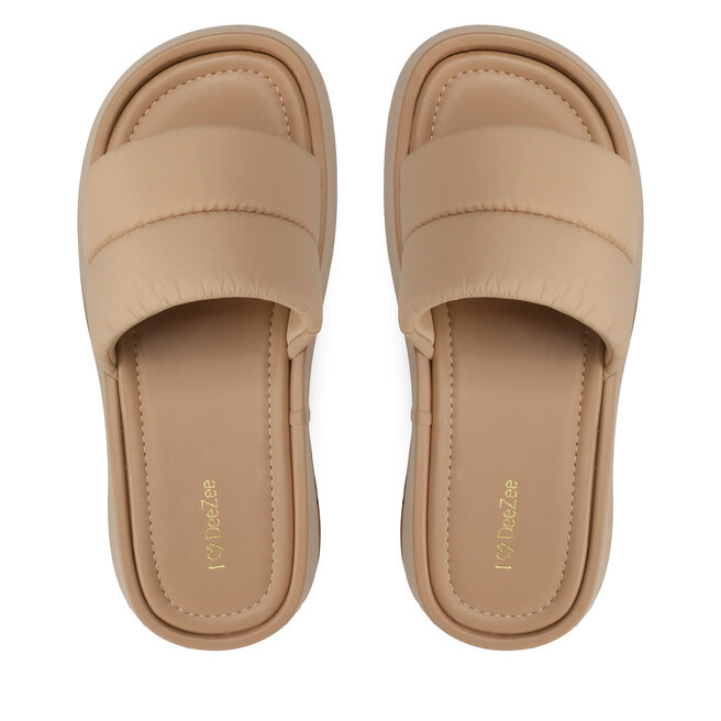 DeeZee Șlapi DeeZee Y8865-7A Dark Beige