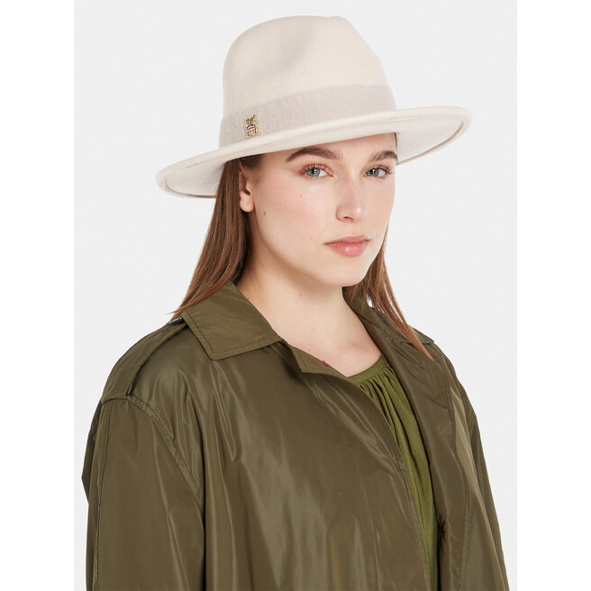 Tommy Hilfiger Kalap Tommy Hilfiger Limitless Chic Fedora AW0AW15298 Merino ABO