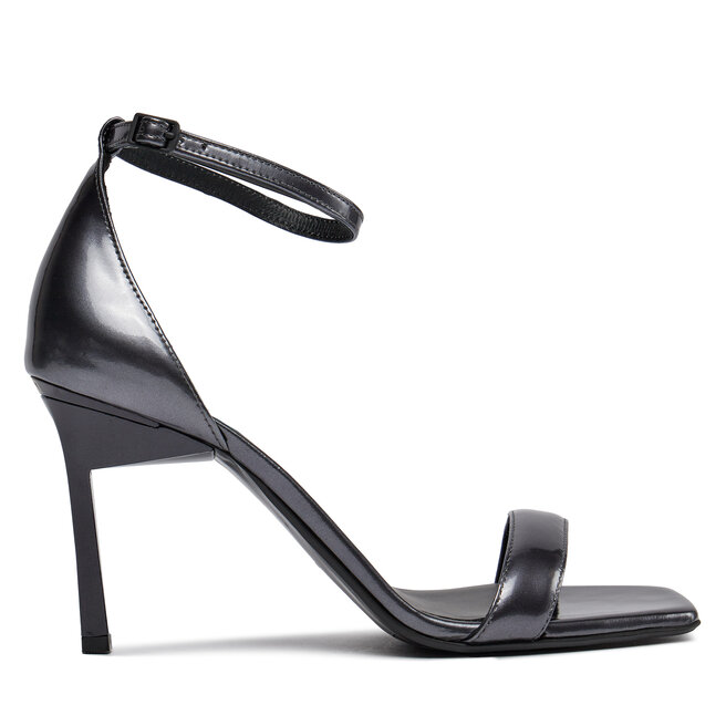 Sandały Calvin Klein Geo Stil Square Sandal 90-Pearl - Czarny