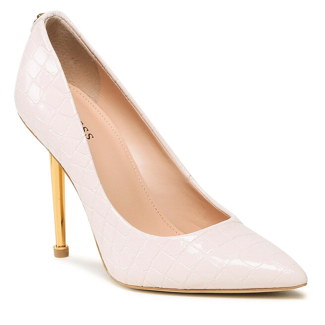 Pantofi cu toc subțire Guess Sorena FL7SR2 PAF08 IVORY eleganti imagine noua