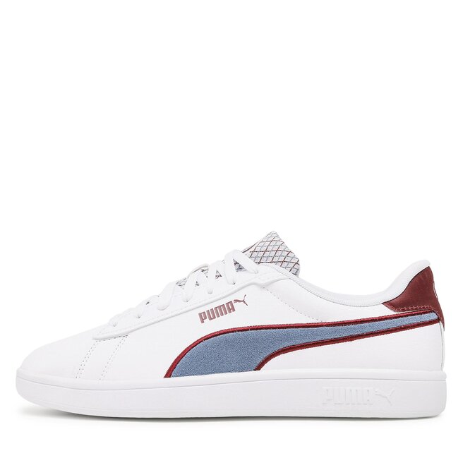 Puma Сникърси Puma Smash 3.0 Retro Prep 389376 01 Puma White/Dive/Wood Violet