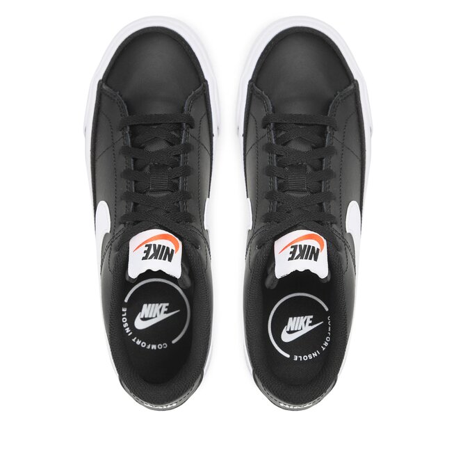 Nike Обувки Nike Court Legacy (Gs) DA5380 002 Black/White/Gum Light Brown