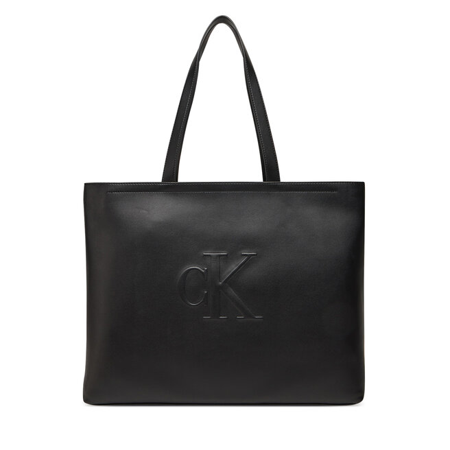 Torebka Calvin Klein Jeans Sculpted Slim Tote - Czarny