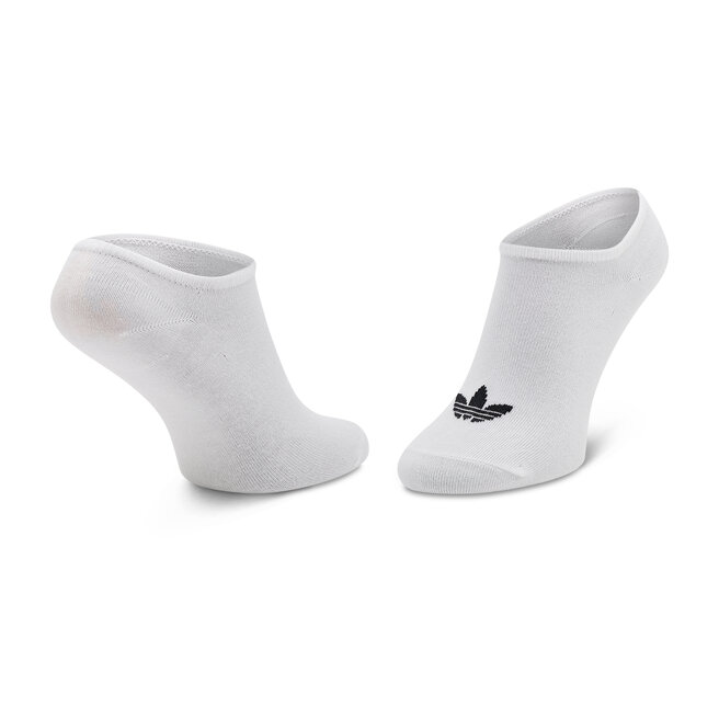 adidas Súprava 3 párov kotníkových ponožiek unisex adidas Trefoil Liner FT8524 White/Black