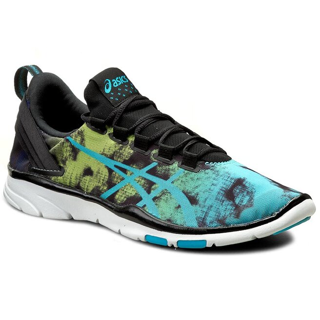 Scarpe Asics Gel Fit Sana 2 S652N Black Aquarium Neon Lime 9039