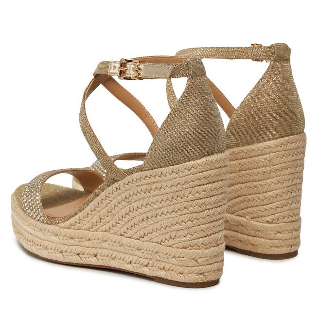 Espadrilles MICHAEL Michael Kors Kayla Wedge 40R4KYMS1D Or chaussures.fr