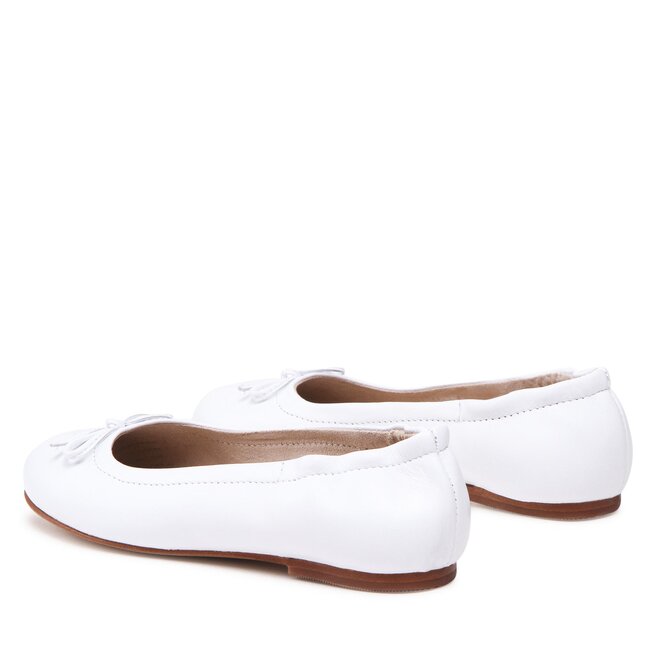 Polo Ralph Lauren Балеринки Polo Ralph Lauren Pony Ballet RF104211 White Leather