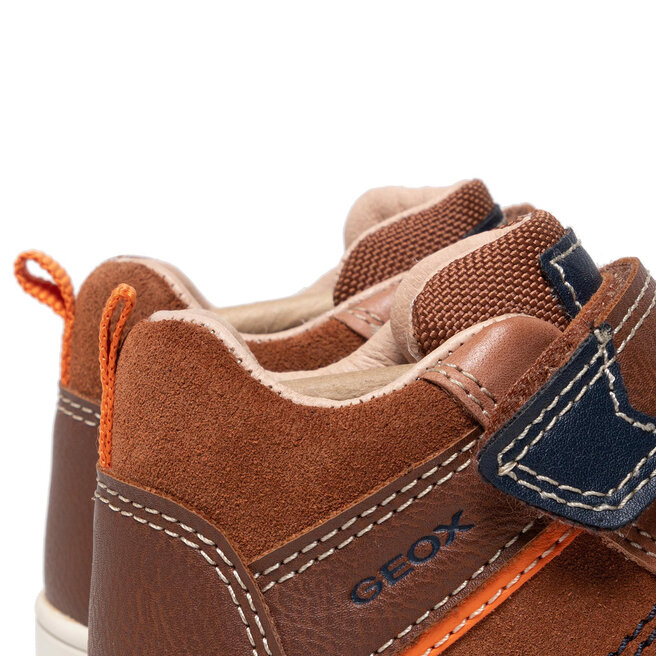 Geox Schnürschuhe Geox B New Flick B. A B161LA 022ME C0947 M Brown/Navy