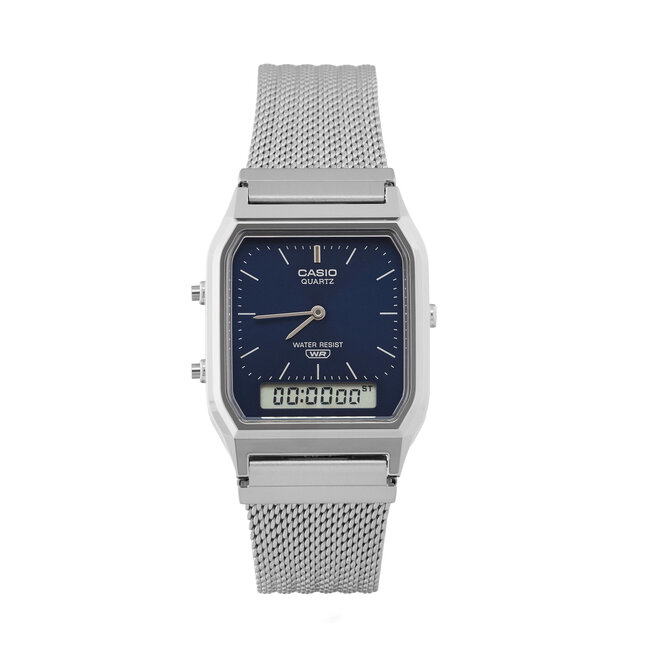Zegarek Casio Vintage AQ-230EM-2AEF Srebrny -