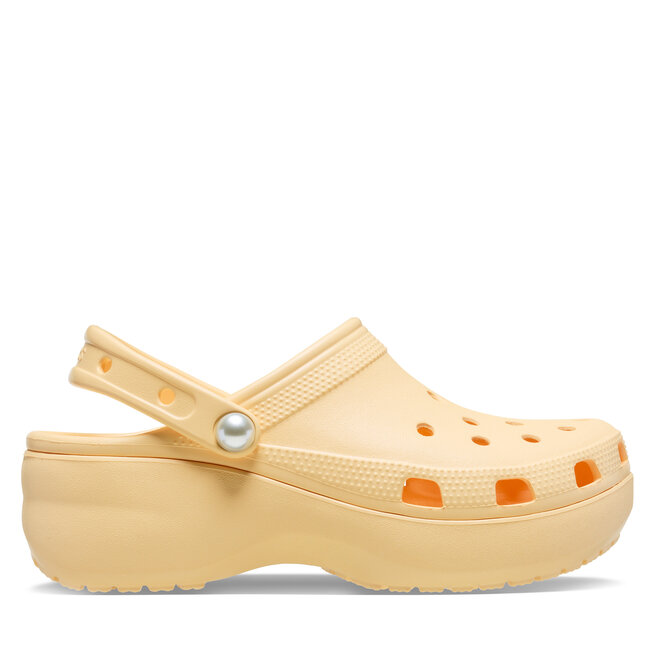 Klapki Crocs Classic Platform Pearl Clog - Różowy