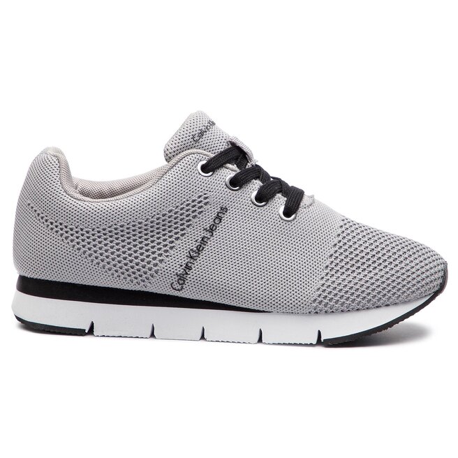 Sneakersy Calvin Klein Jeans Tada RE9846 Silver eobuwie .pl