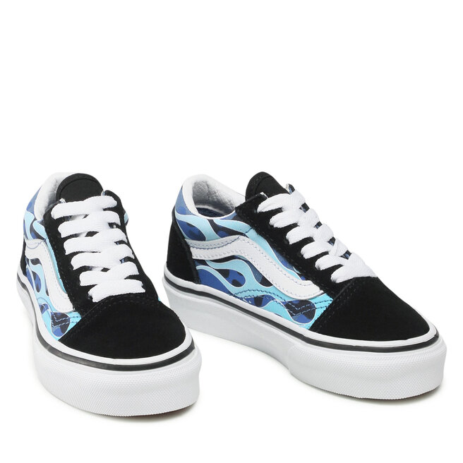 Tenis wki Vans Old Skool VN0A7Q5FABW1 Camo Flame Blue Ice Cam