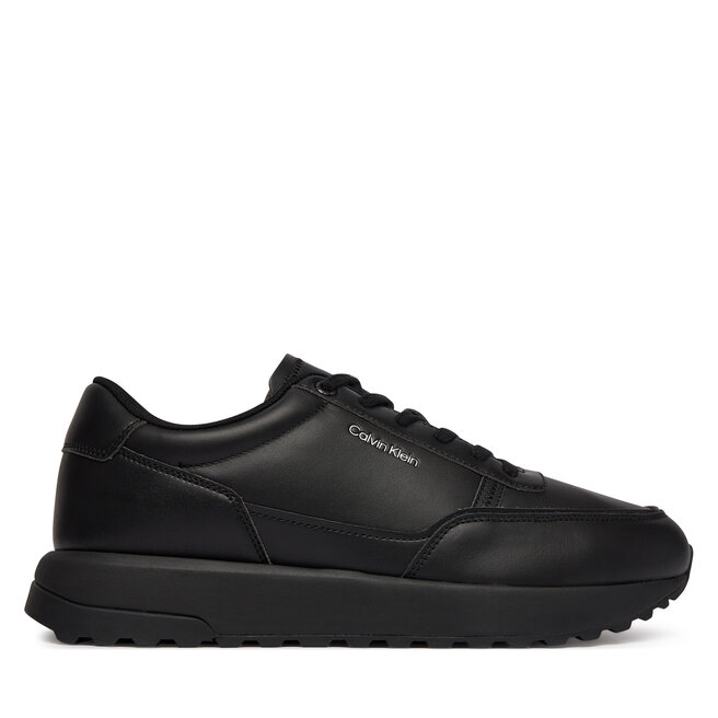 Sneakersy Calvin Klein City Runner Laceup Lth HM0HM02146 Czarny - męskie