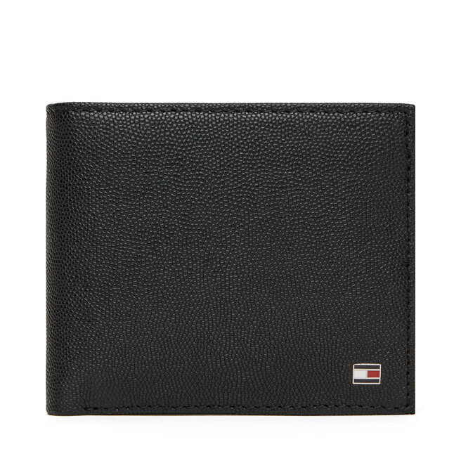 Duży Portfel Męski Tommy Hilfiger Th Flag Cc And Coin - Czarny