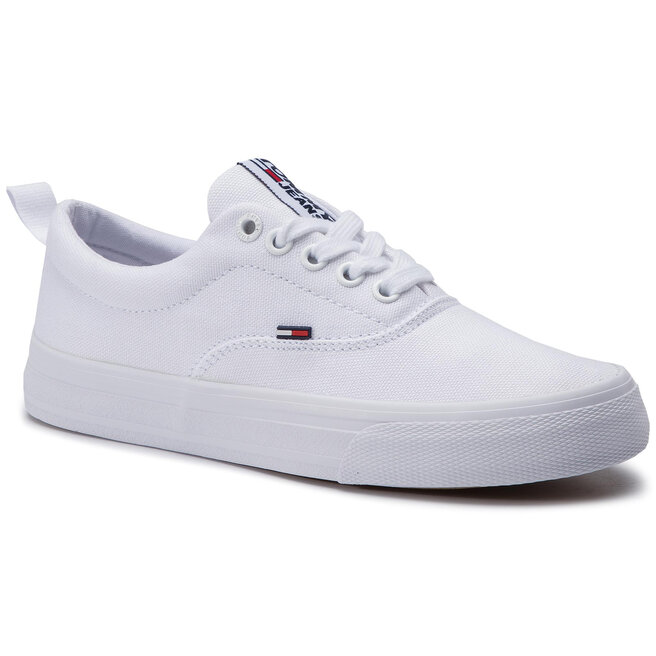Classic tommy jeans sneaker en0en00540 white 100 outlet