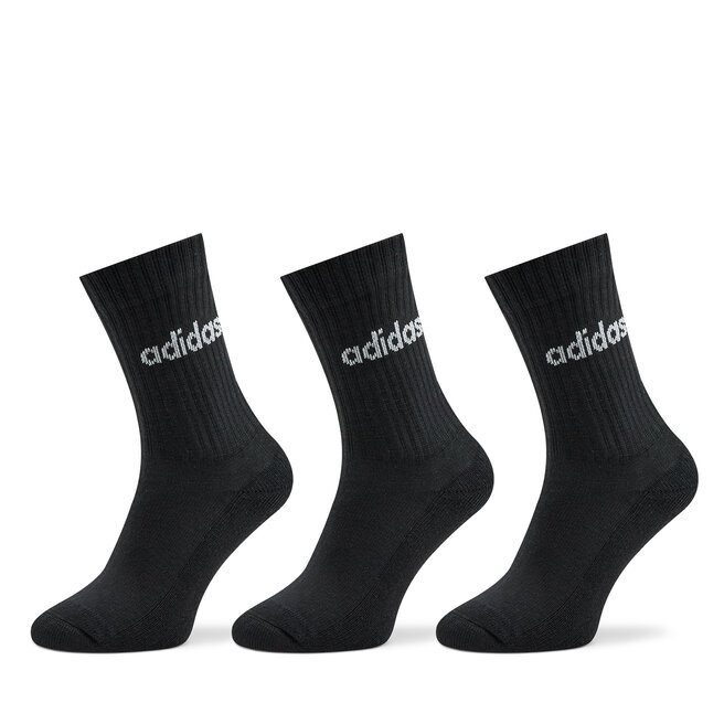 Κάλτσες Ψηλές Unisex adidas Linear Crew Cushioned Socks 3 Pairs IC1301 black/white