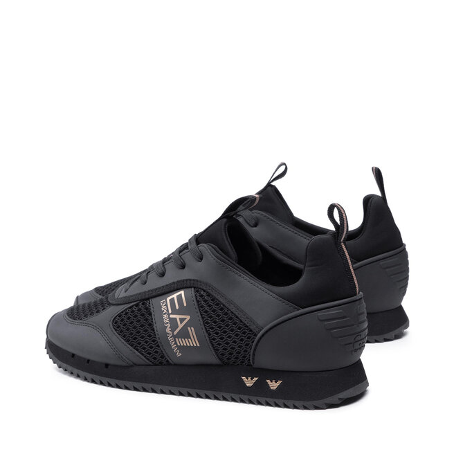 Sneakersy EA7 Emporio Armani X8X027 XK050 M701 Triple Black/Gold | eobuv.cz