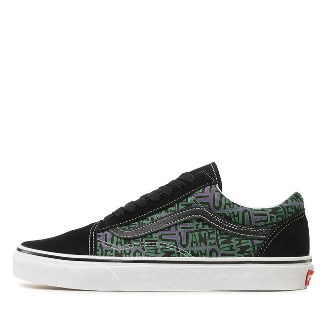 Vans old skool purple black hotsell