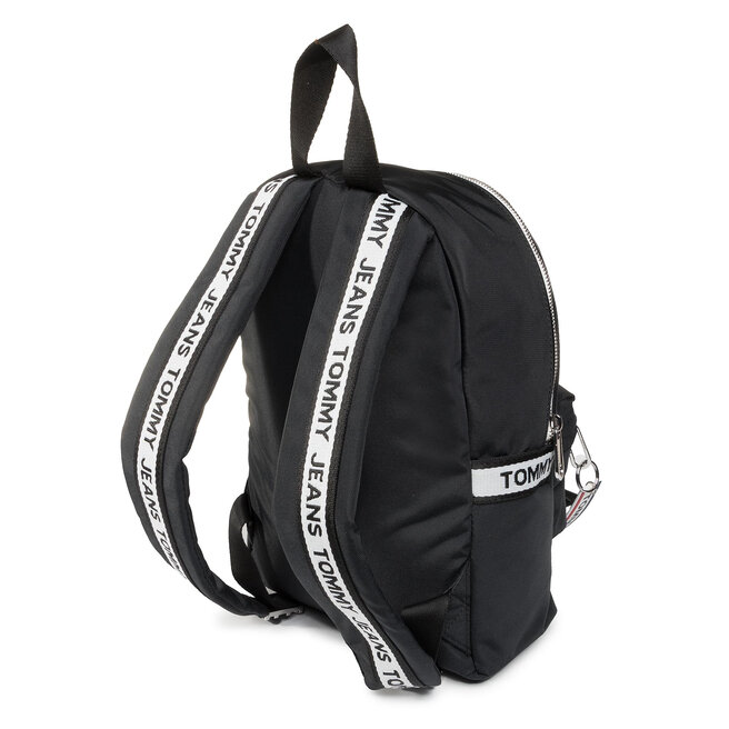 Batoh Tommy Jeans Tjw Logo Tape Mini Backpack Nyl AW0AW08051 Černá