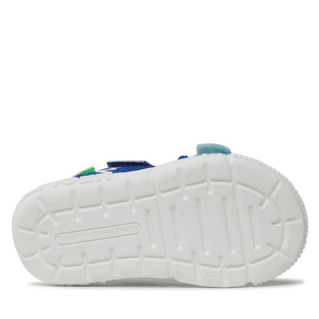 Tommy Hilfiger Sandali Tommy Hilfiger Logo Velcro T1X2-32899-1590 S White/Multicolor X256