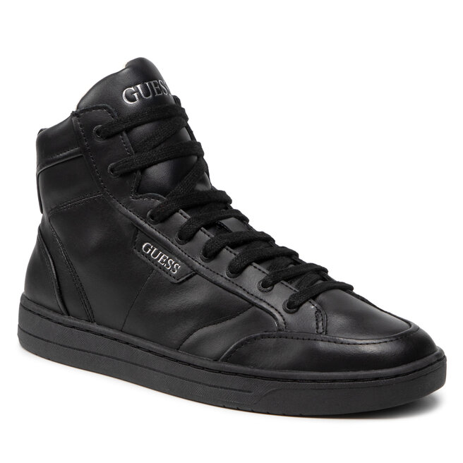 Sneakers Guess Certosa Mid FM5CMI LEA12 BLACK Black imagine noua