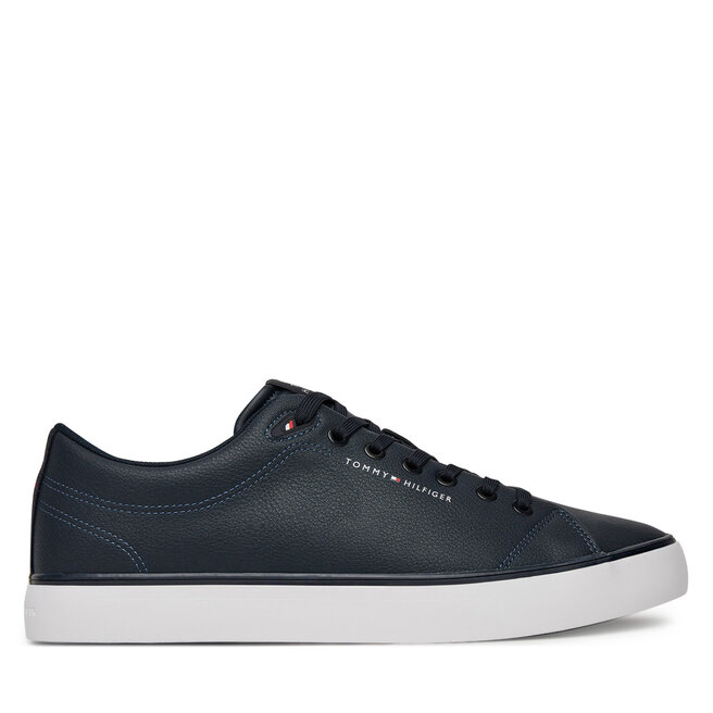 Sneakersy Tommy Hilfiger Hi Vulc Core Low Lth Ii Ess - Granatowy
