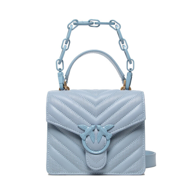 Pinko Τσάντα Pinko Love Mini Top Handle V Quilt Lase PE 22 PLTT 1P22KB Y7TA Light Blue E57B