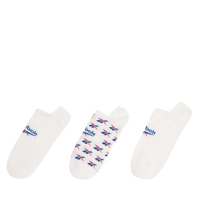 Zestaw 3 par stopek unisex Reebok CL FO Invisible Sock - Biały
