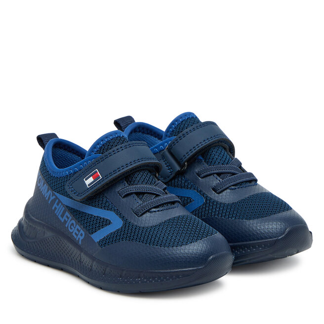 Sneakersy Tommy Hilfiger Low Cut Lace-Up/Velcro Sneaker - M Granatowy