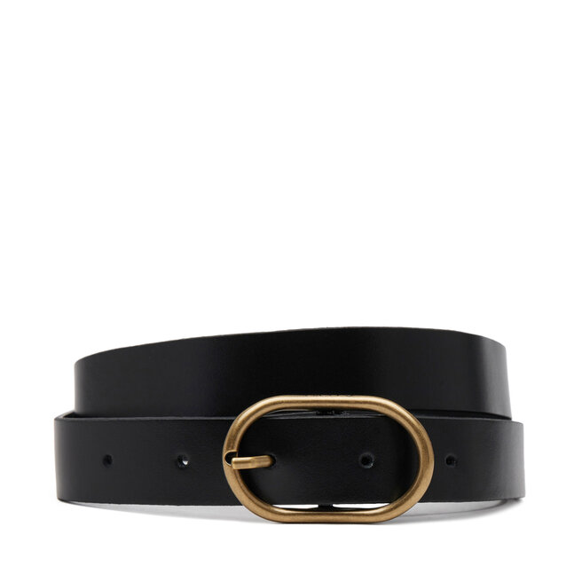 Pasek Damski Calvin Klein Jeans Casual Center Pin Buckle 25Mm - Czarny