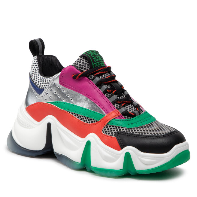 Sneakers Steve Madden City Soul SM11001805-04005-OGS Orange/Silver City imagine noua