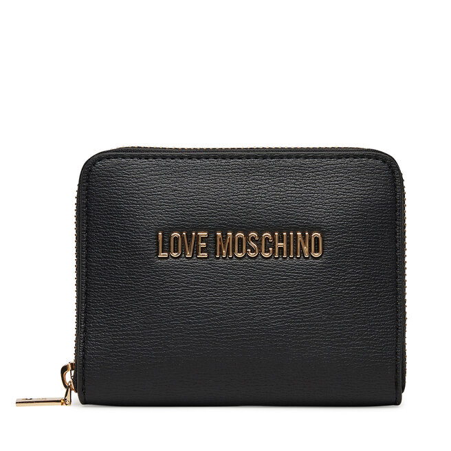 Mały Portfel Damski LOVE MOSCHINO - Czarny
