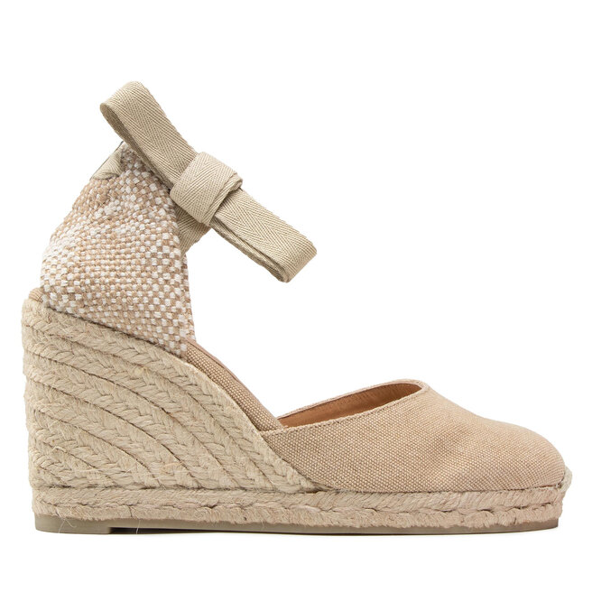 Espadryle Castañer Carina/8/002 - Beżowy