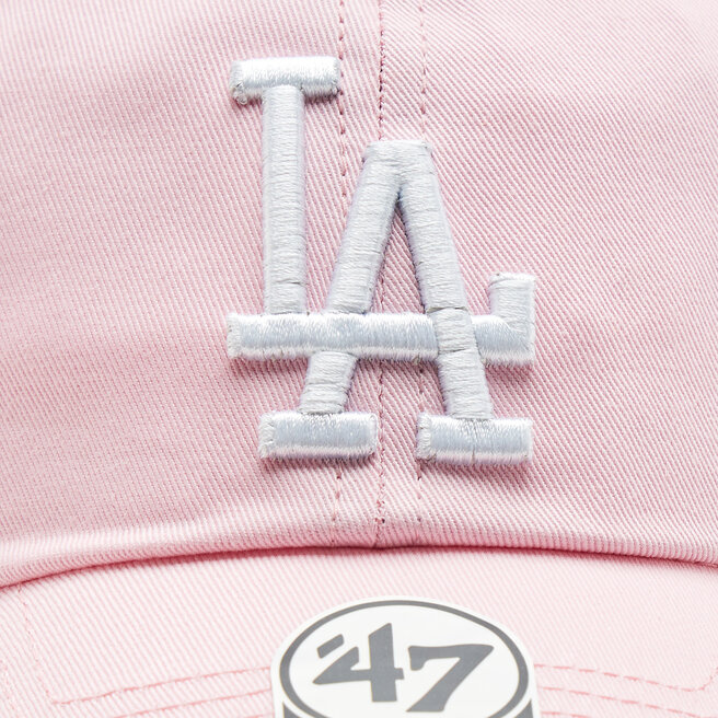 47 Brand Czapka z daszkiem 47 Brand MLB Los Angeles Dodgers '47 CLEAN UP B-RGW12GWSNL-PTA Petal Pink