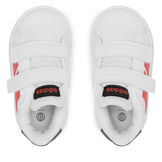 adidas Pantofi adidas Grand Court Lifestyle Hook and Loop Shoes IG2558 Ftwwht/Brired/Cblack