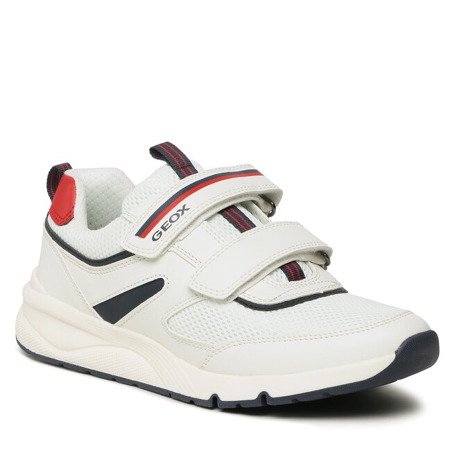 Sneakers Geox J Rooner Boy J35H0B01454C0899 D White/Navy Boy imagine noua gjx.ro