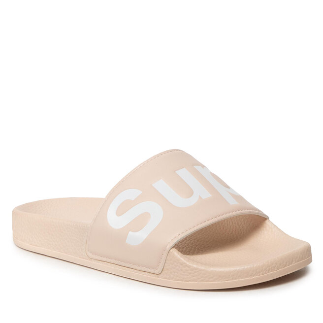 Superga Pantoletten Superga 1908 Slides Polysoft Pink Skin/White 929