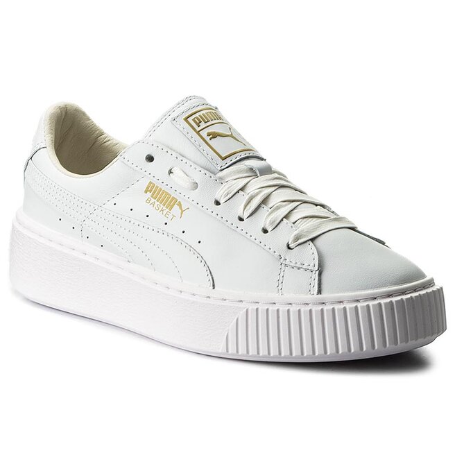 Puma basket platform online white rose gold