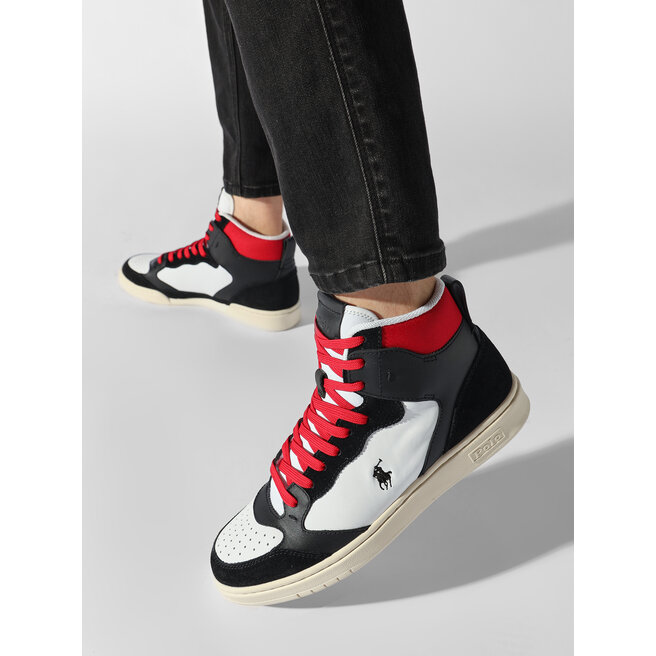 Polo Ralph Lauren Sneakers Polo Ralph Lauren Polo Crt Hgh 809892297001 Black/White/Red