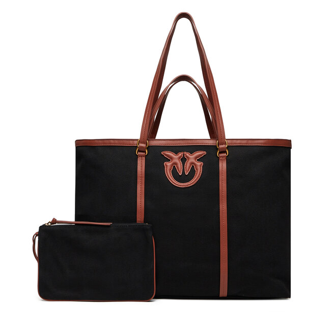 Torebka PINKO Miranda Shopper Extra PE 25 PLTT 104715 - Czarny