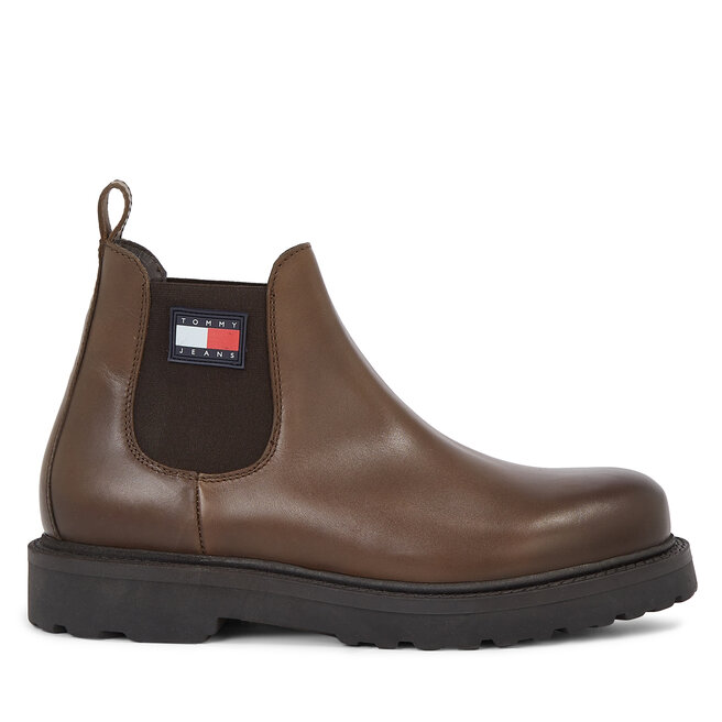 Tommy Jeans Ghete Jodhpur Tommy Jeans Tjm Napa Leather EM0EM01254 Velvet Brown GWN